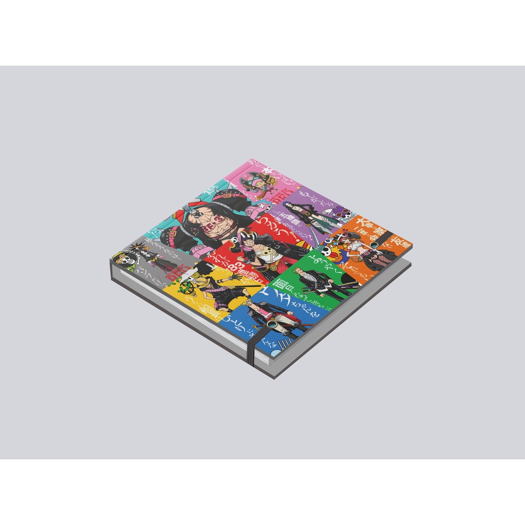 

Stickynote One Piece "RED Crew" edition hardcover 8.5 x 8.5 cm