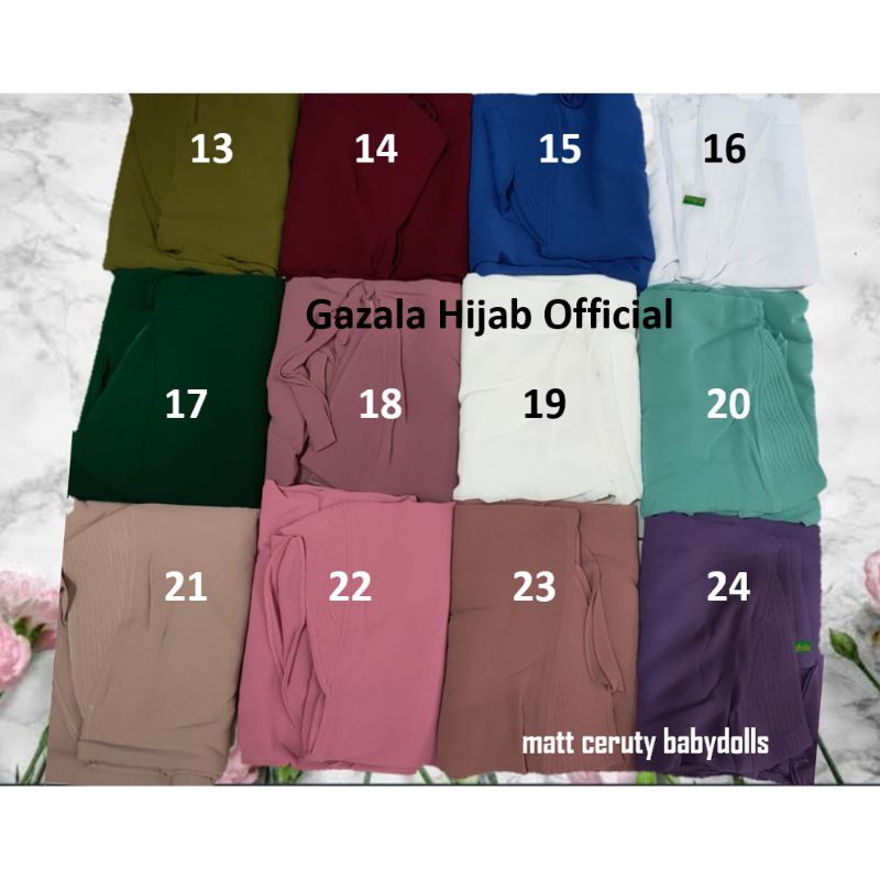 TERPOPULER KHIMAR JUMBO SOFTPAD DOBEL LAYER model Tangan Bolong Jilbab bahan Ceruty Babydolls 2