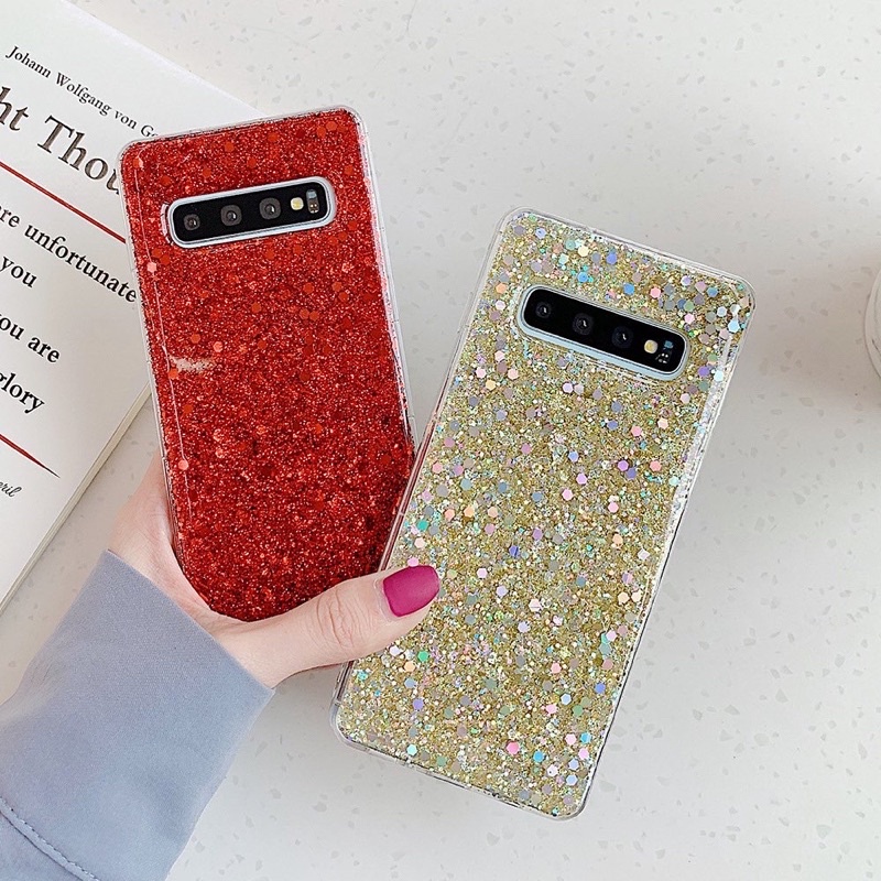 FULL GLITTER CASE ALL PHONE TYPES! Oppo A54 A74 A53 A31 Vivo X60 V21 V20 Y19 Y20 Samsung A32 A52 A72