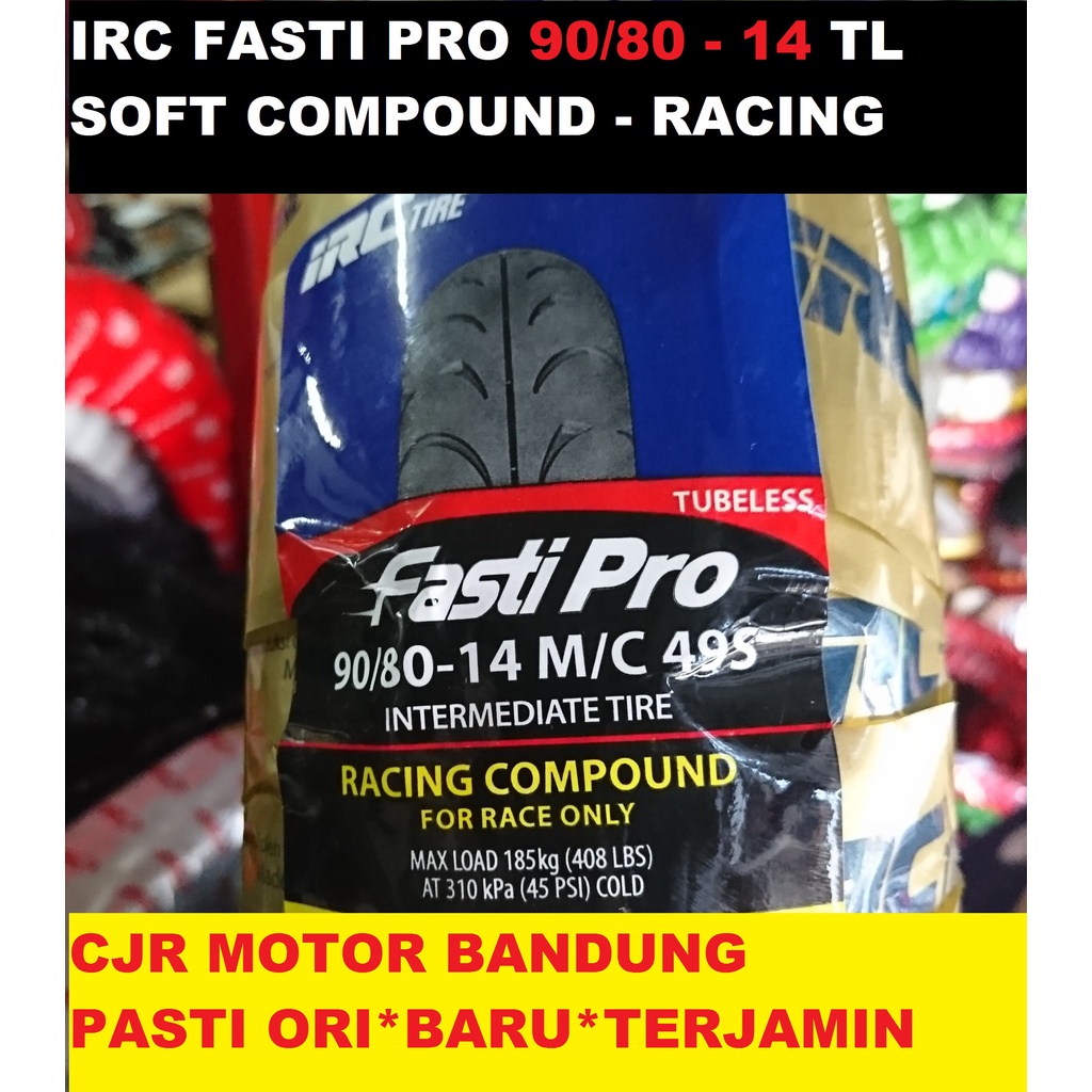 IRC FASTI PRO 90/80 Ring 14 Ban Soft Compound Balap Motor Matic Racing Vario Beat Mio