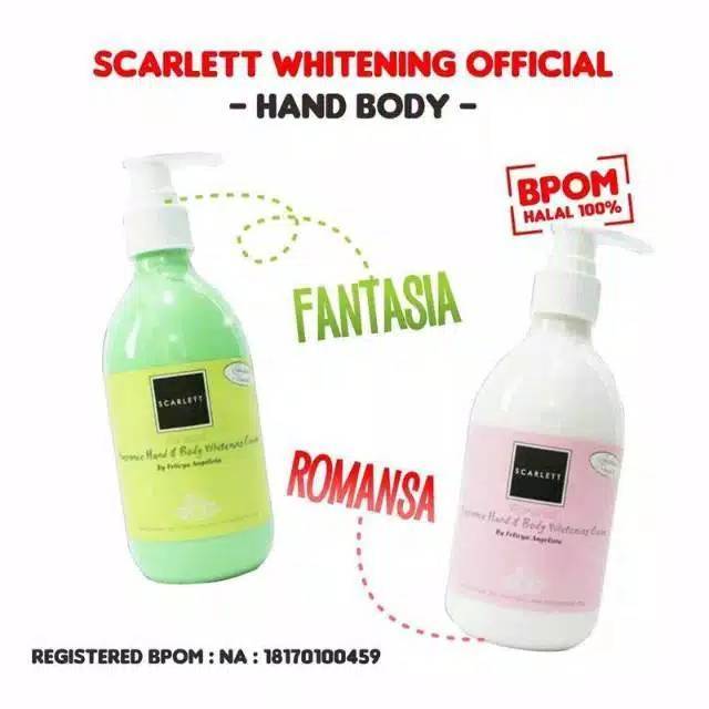 Bpom Scarlett Whitening Body Scrub Bodylotion By Felicya Angelista Shopee Indonesia
