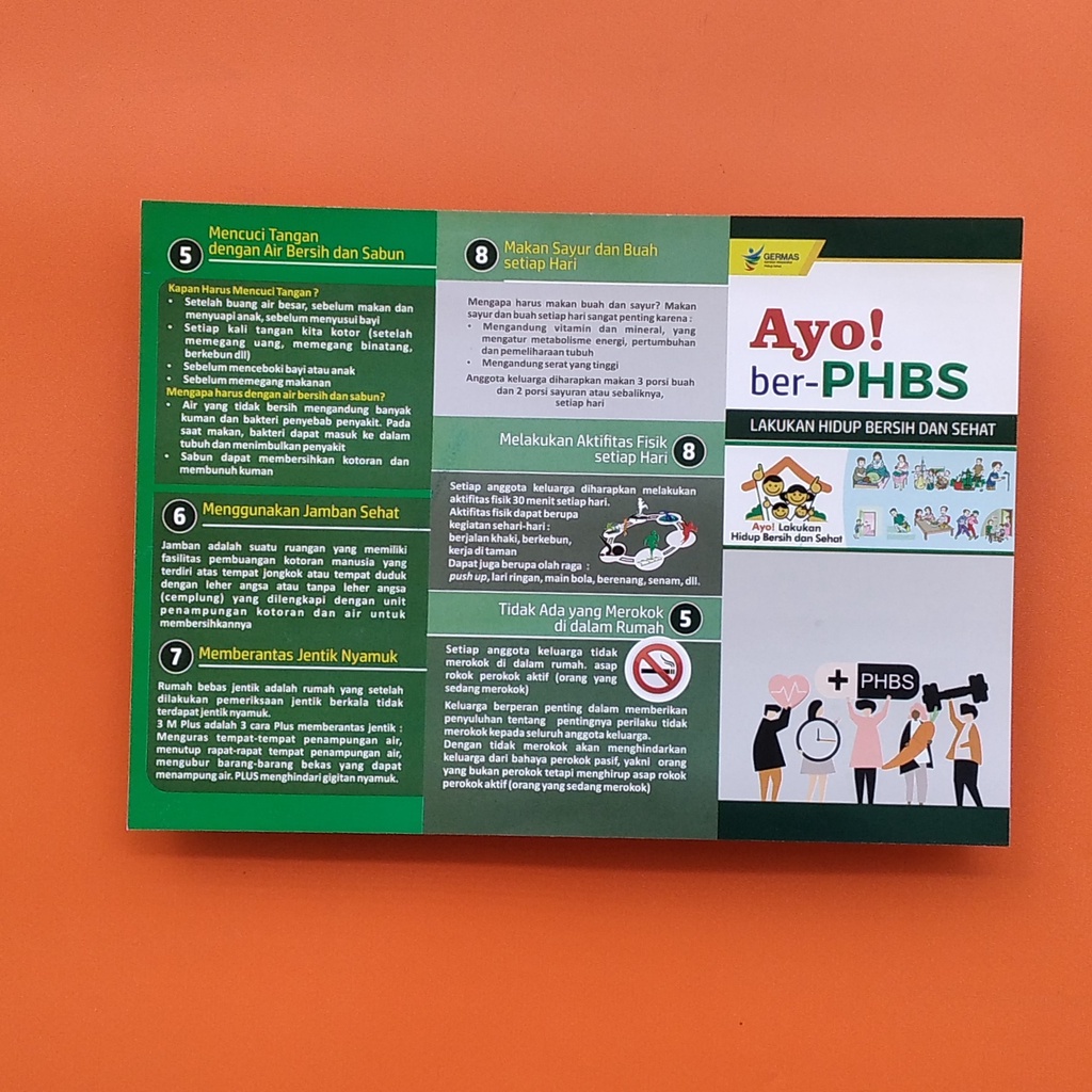 

Leaflet atau Brosur - Ayo ber-PHBS |Lakukan Hidup Bersih dan Sehat | Isi 25 Lembar.