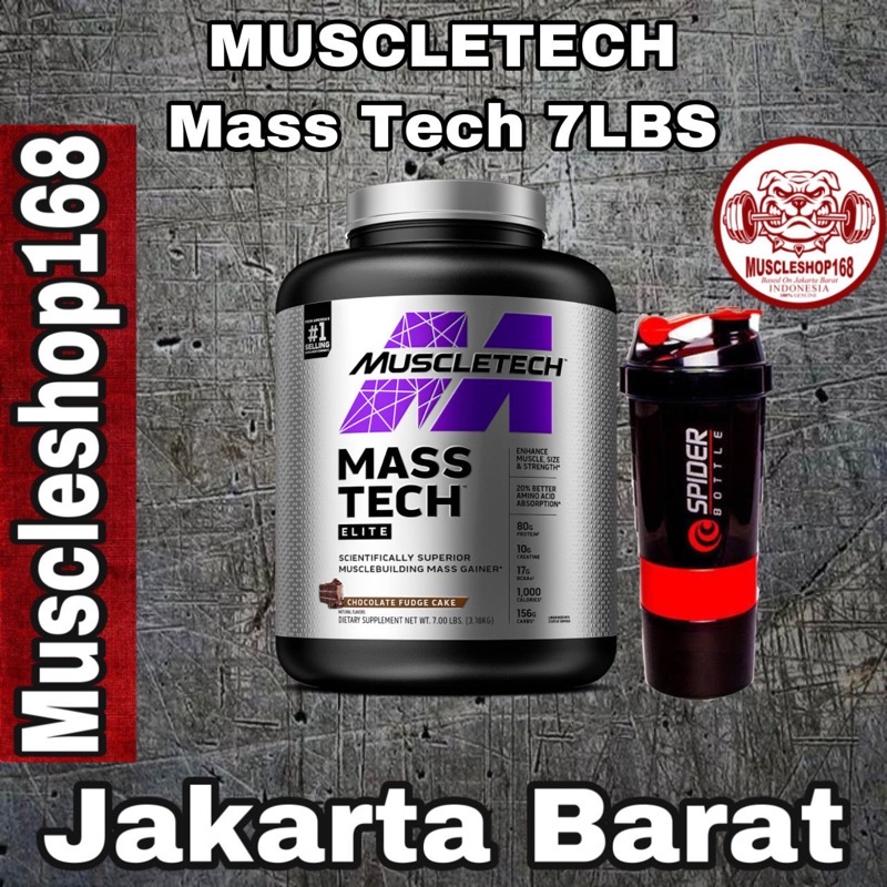 Muscletech Mass Tech Masstech Elite Gainer 7 lbs lb