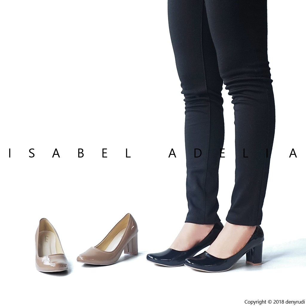 Isabel Adelia - NICOLE Pump Heels Kerja Wanita Hitam 