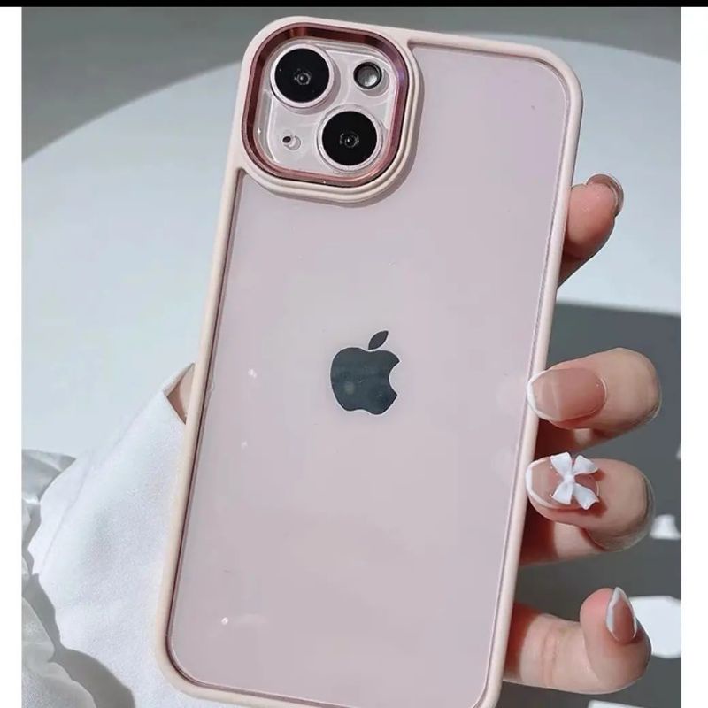 IPHONE 13 Silikon Case Square Frame Bumper Hybrid Shockproof Premium