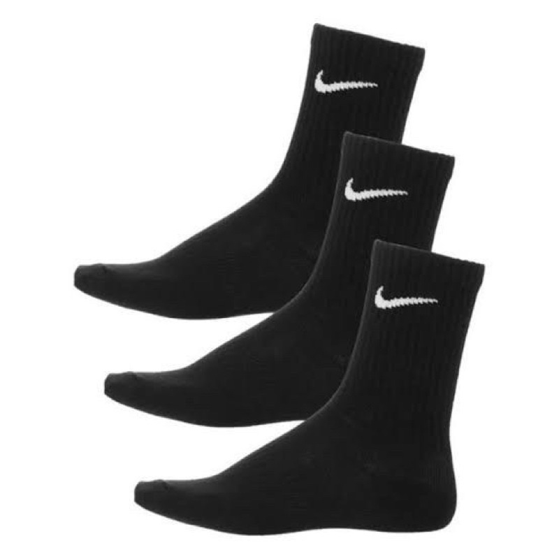 kaos kaki sport black white high quality sports socks