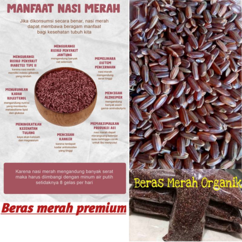 

Beras merah organik 1kg