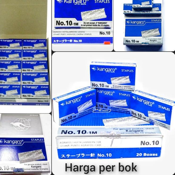

Flash Sale Isi staples kangaro No.10 20 kotak .,
