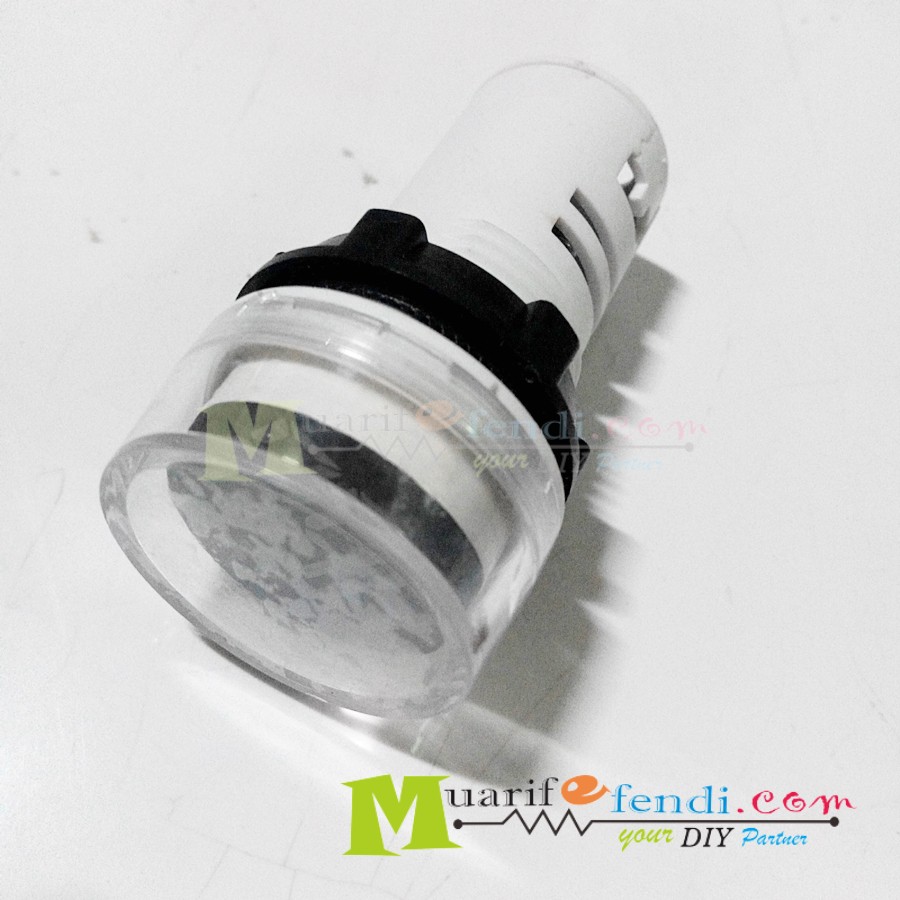 LAMPU PILOT LED LAMP AC PANEL METER BULAT VOLTMETER DIGITAL 60-450 volt  genset