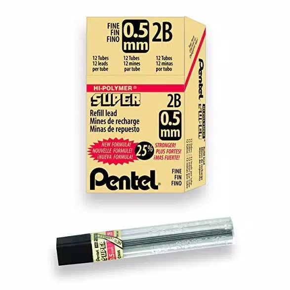 

Refill Isi Pensil Mekanik Pentel 2B 0.5mm Pencil Leads