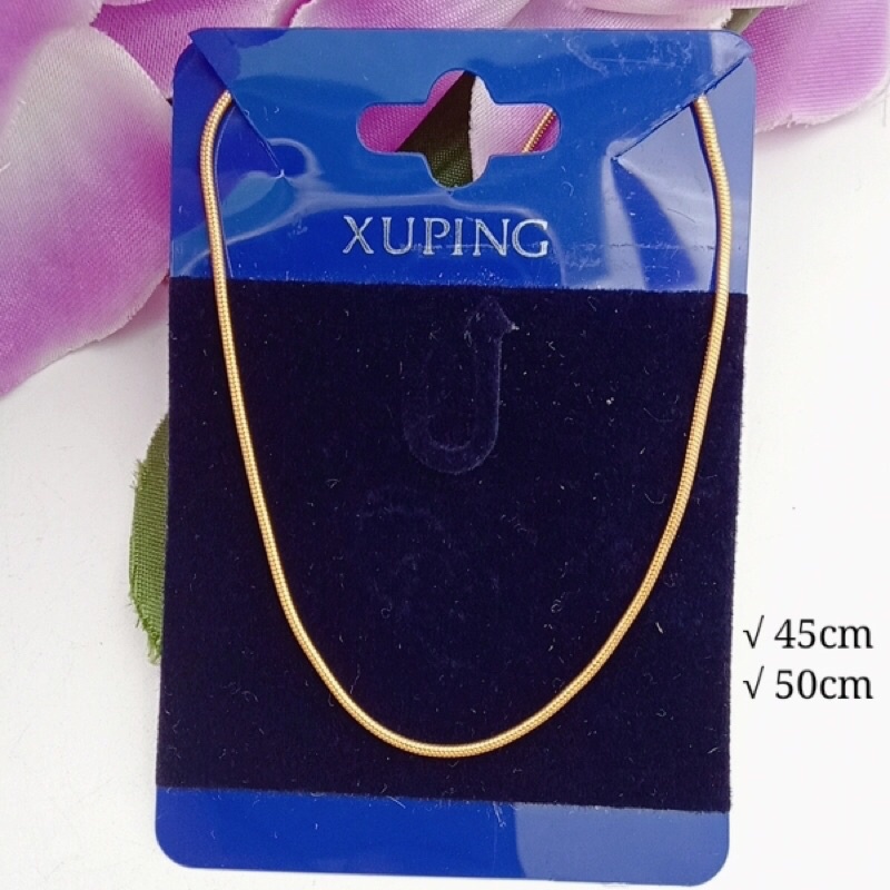 promo kalung xuping wanita pria lapis emas 45cm,50cm termurah star+