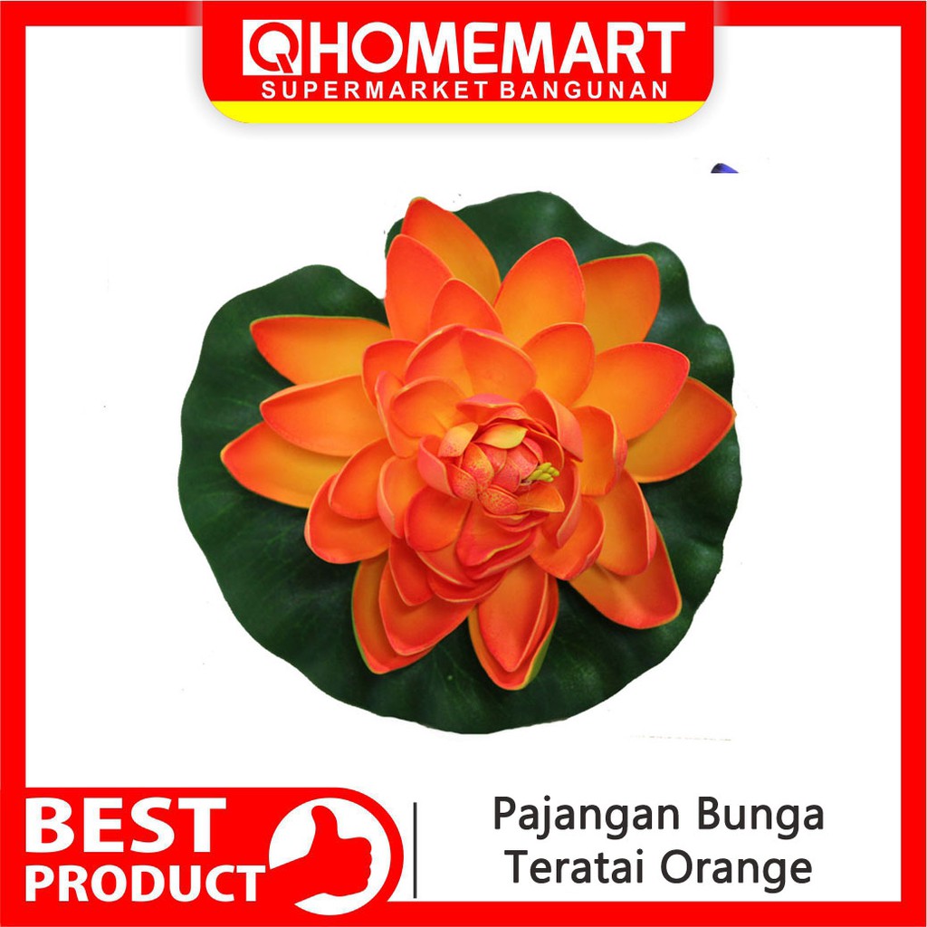 Pajangan Bunga Teratai Orange Unik Shopee Indonesia