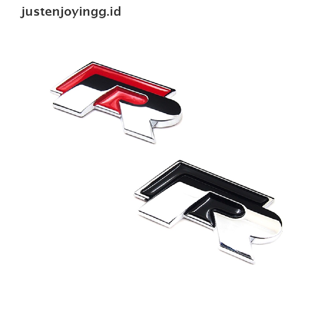 Stiker Emblem / Badge Metal Motif justenjoyingg.id / Rline R Line Untuk Bagasi VW GOLF