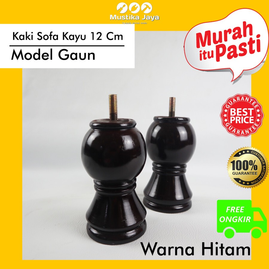 Kaki Sofa Kayu Model Gaun 12 Cm