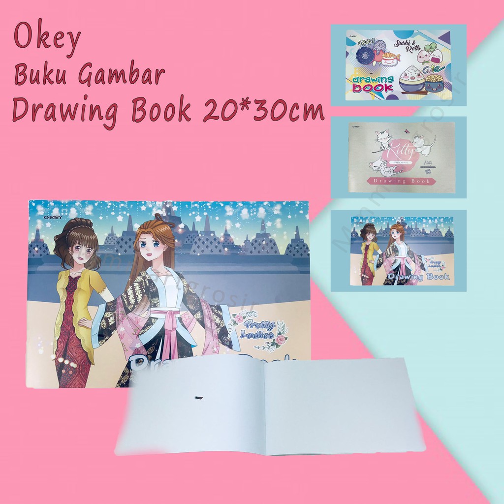 Okey / Buku Gambar / Drawing Book / 20*30cm