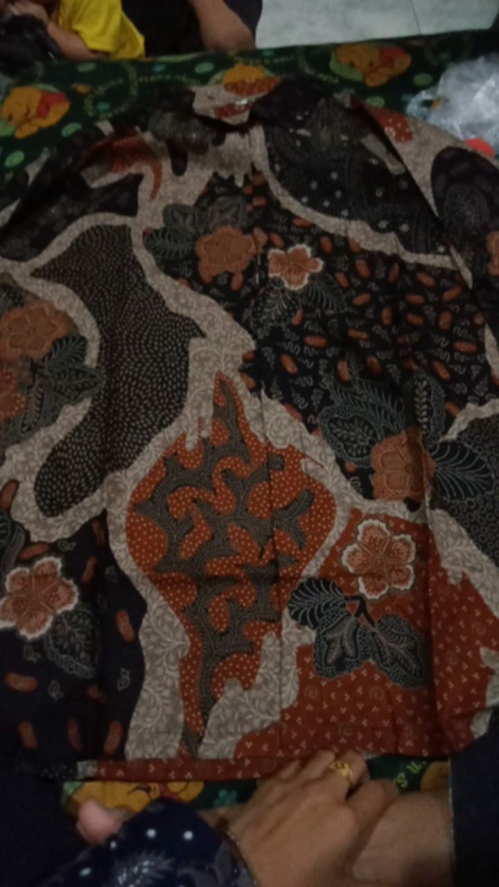 Kemeja Batik Pria Lengan Panjang Size M L Xl Xxl Bswart Batik Hrb026