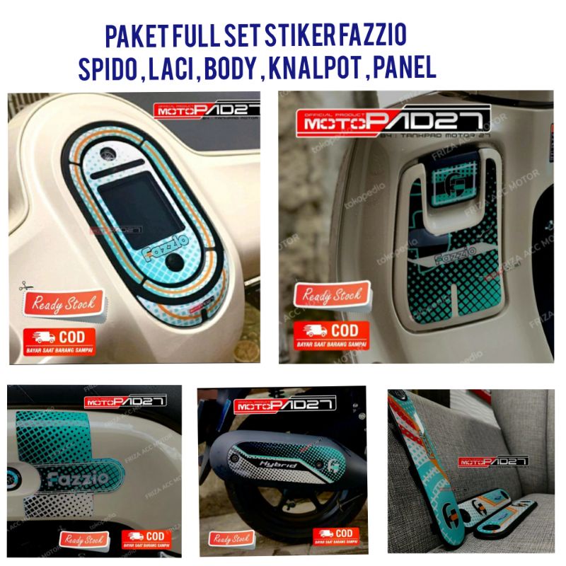 Paket stiker full set FAZZIO 2022 5 item Premium