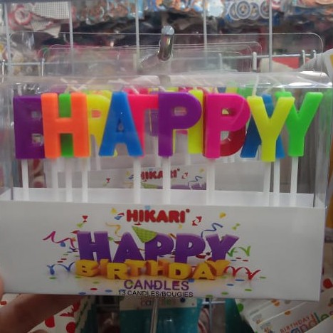 hikari happy birthday candle lilin ulangtahun