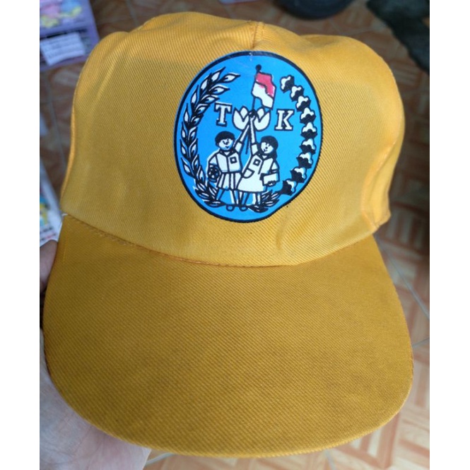 TOPI TK SABLON ( PREMIUM ) warna KUNING