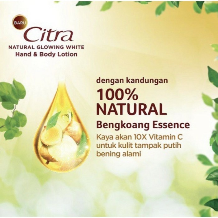 CITRA HAND BODY LOTION NATURAL GLOWING WHITE UV 60ML, 120ML, 230ML