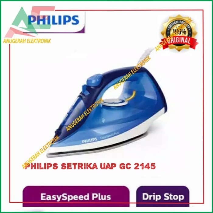 Setrika uap PHILIPS GC 2145 original - Steam iron gosokan GC2145