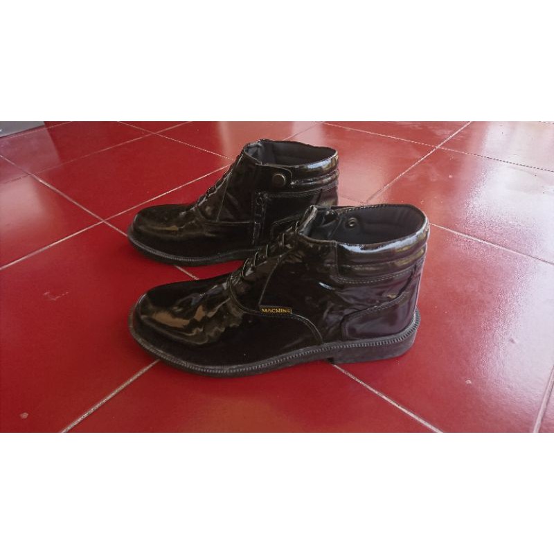 Sepatu PDH Security Polri Kulit Asli Kilap