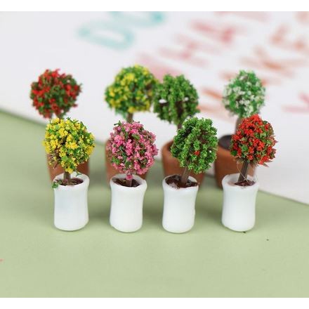 Miniatures - Terrariums - Fairy Garden - Tree Pot Plant (4pcs)