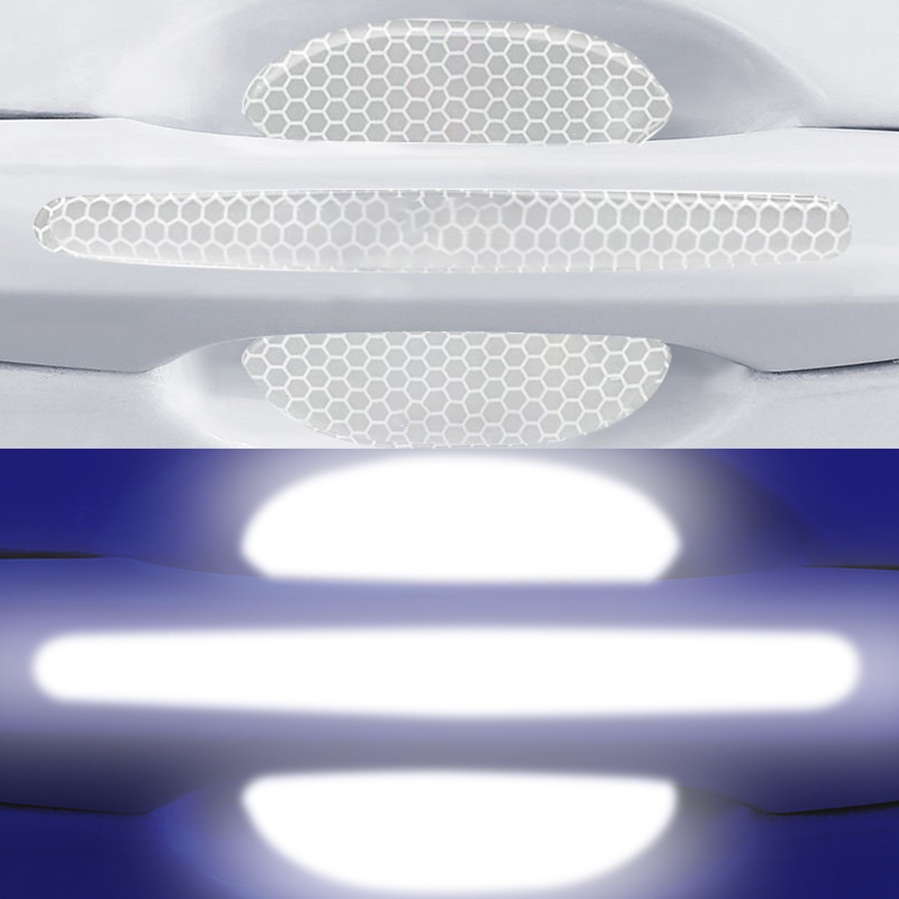 4pcs / Set Stiker Pelindung Handle Pintu Mobil Universal Bahan PVC Anti Gores