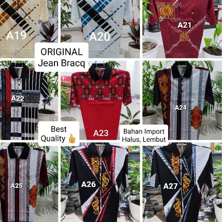 [PRODUK DNWPJ] KAOS KOREA IMPORT PREMIUM M L XL - KAOS BAPAK MEREK JEANS BROCQ JEAN BRACQ ORIGINAL B