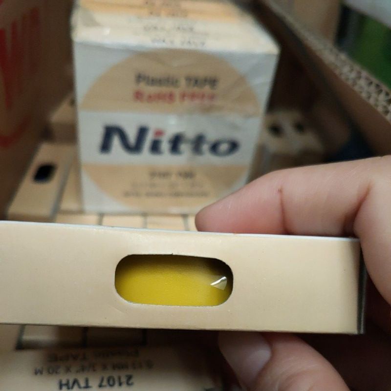 Original isolasi nitto warna kuning / lakban listrik nitto kuning