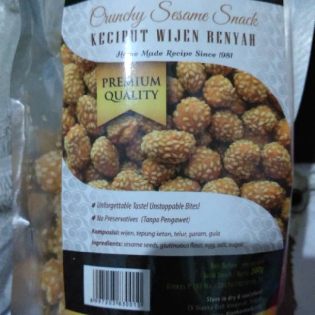 

Keciput wijen 200gr