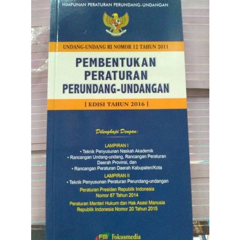 UU RI No 12 Tahun 2011 Ttg Pembentukan Peraturan Perundang-undangan OBRAL