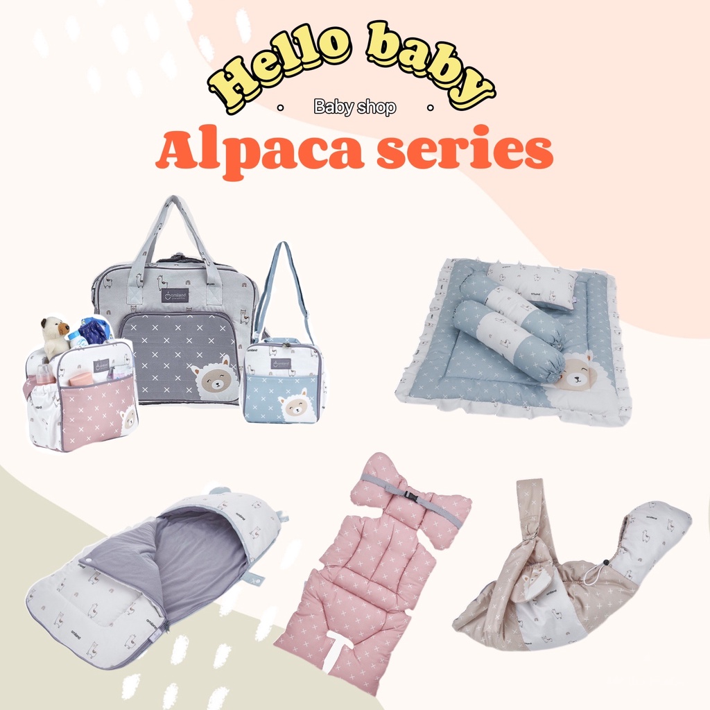 Omiland Alpaca Series Tas Bayi Gendongan Samping Matras Selimut