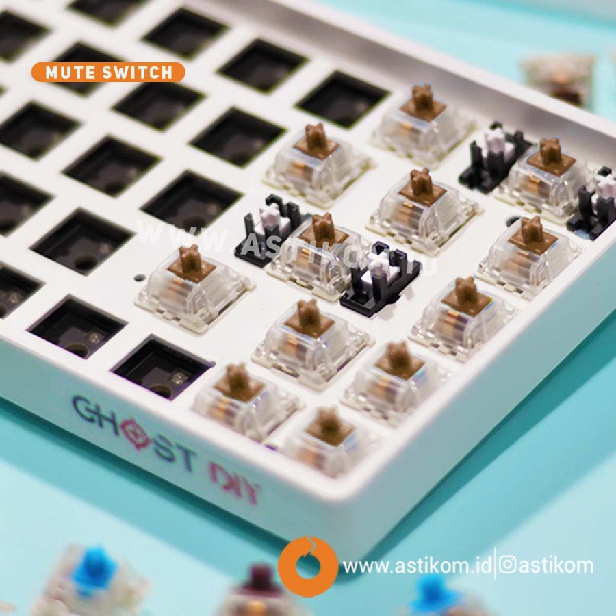 Gateron Silent Switch Mechanical Keyboard 1 Pcs | By Astikom