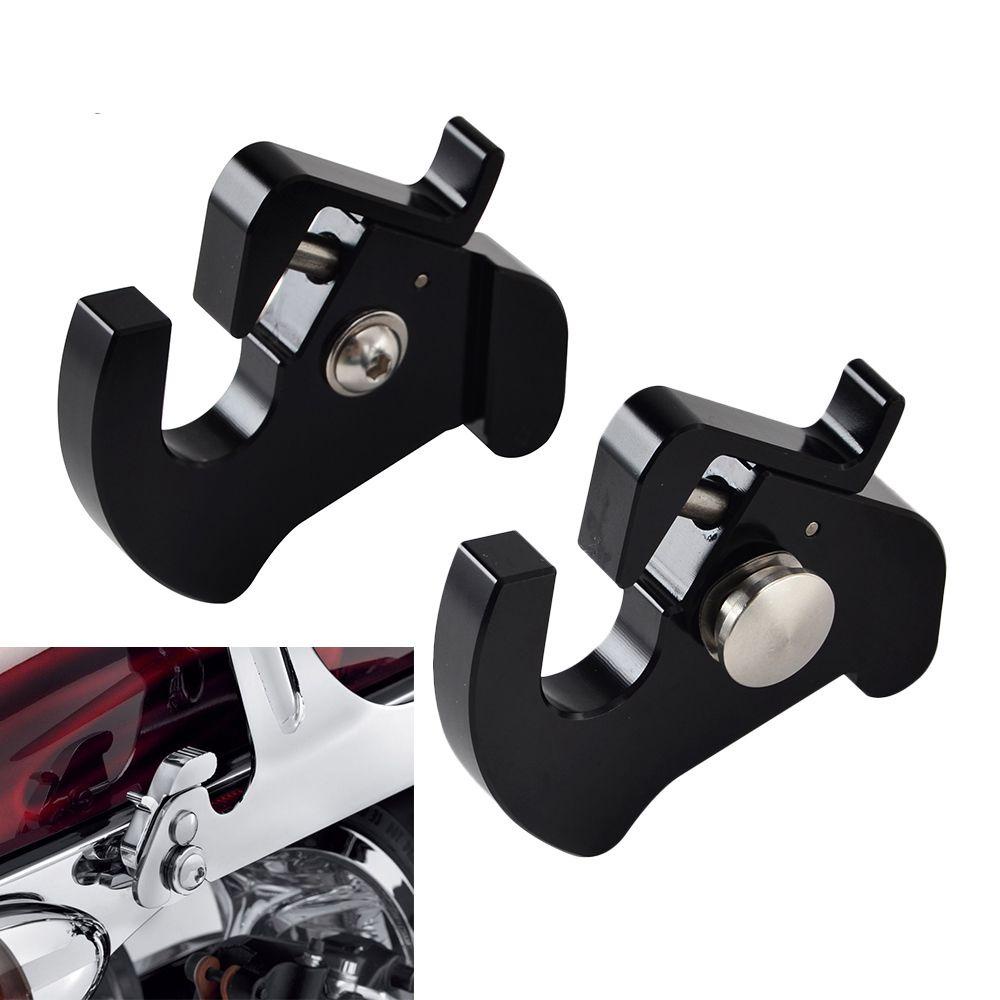 Populer 1pasang Rak Koper Kait Rotary Detachable Sandaran Motor Quick Release Buckle Untuk Harley