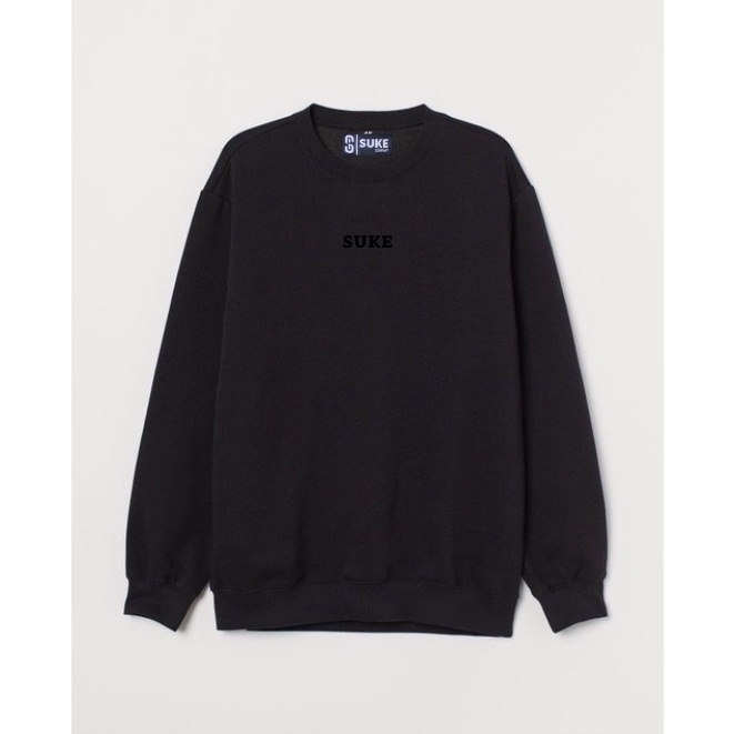 Suke Sweater Crewneck Sig Mini Teks Full Label Size M L Xl XXL