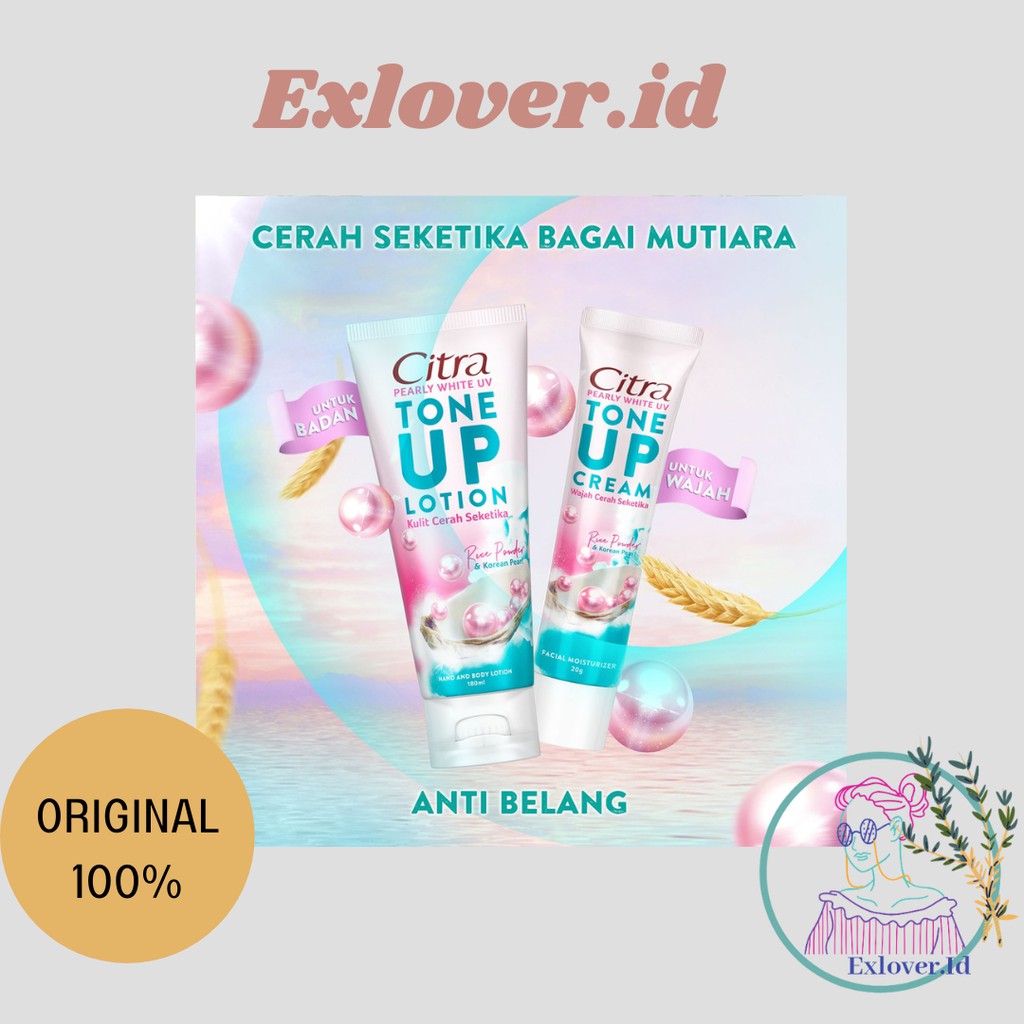 citra tone up pearly white body lotion 180 ml