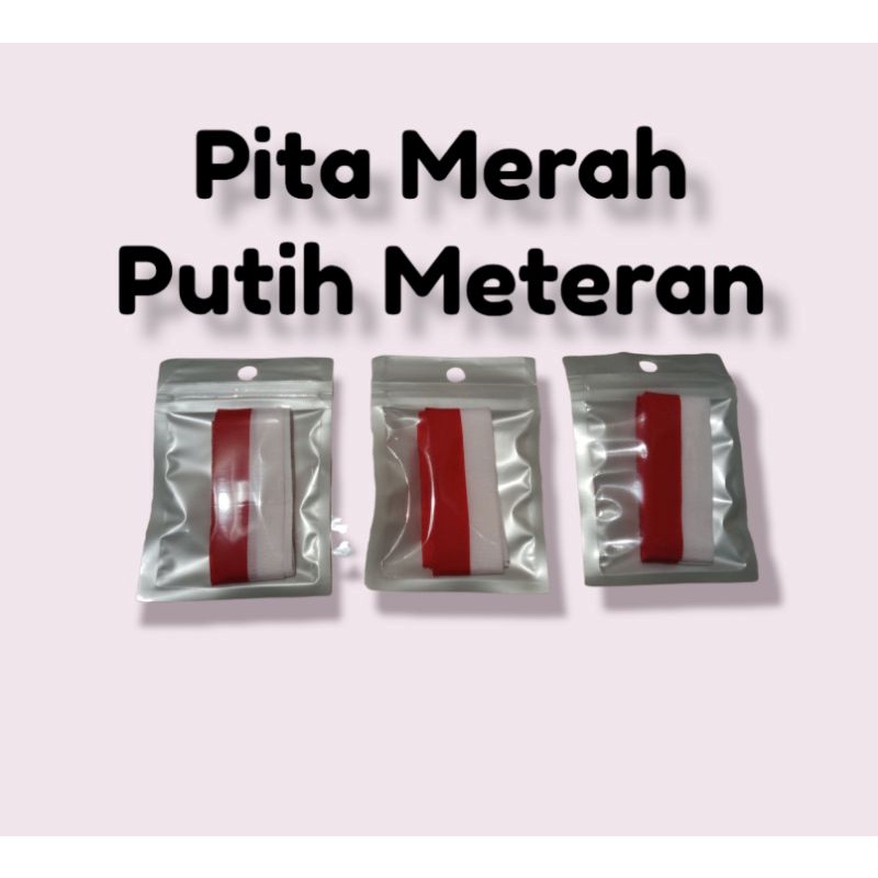 

[1 Meter] PITA MERAH PUTIH METERAN