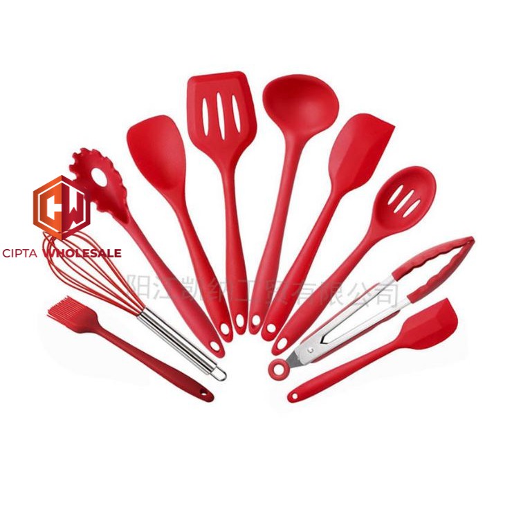 10 in 1 SET Silicone Kitchen Utensil Spatula Cooking BPA-Free