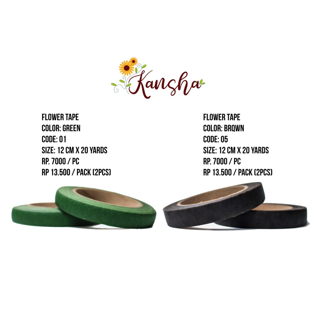 

TOKO ANQA-Flower Tape 12mm x 20 yards (Pack of 2)