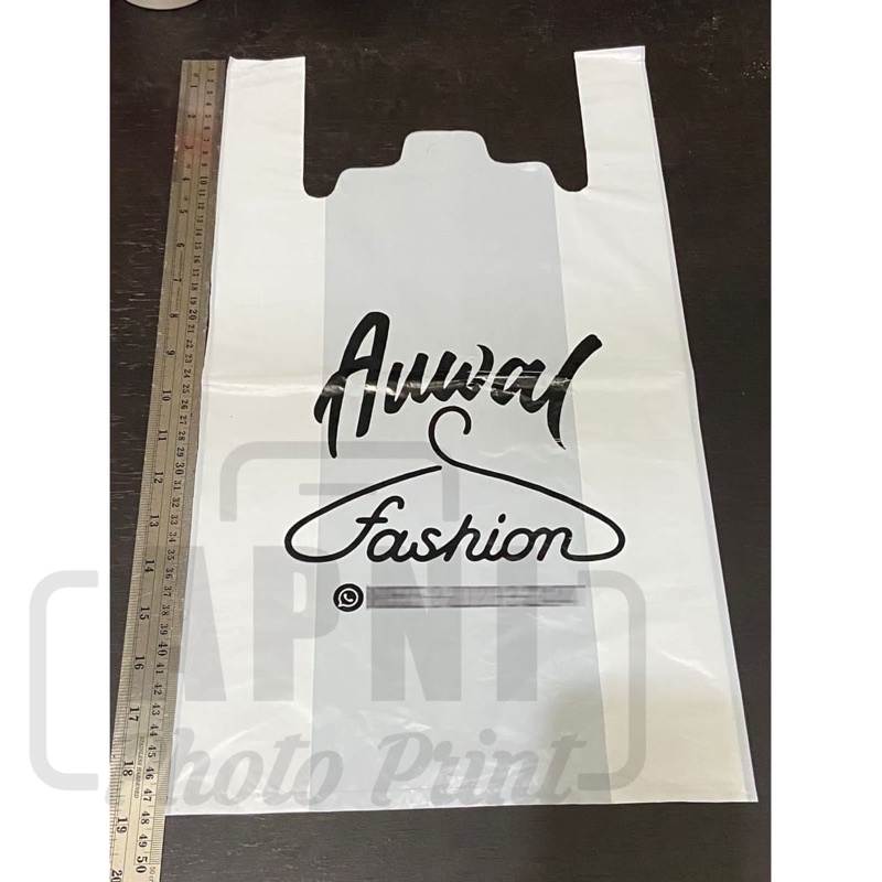 Plastik Sablon Kresek Sablon Custom Plastik Olshop Sablon Ukuran Tanggung