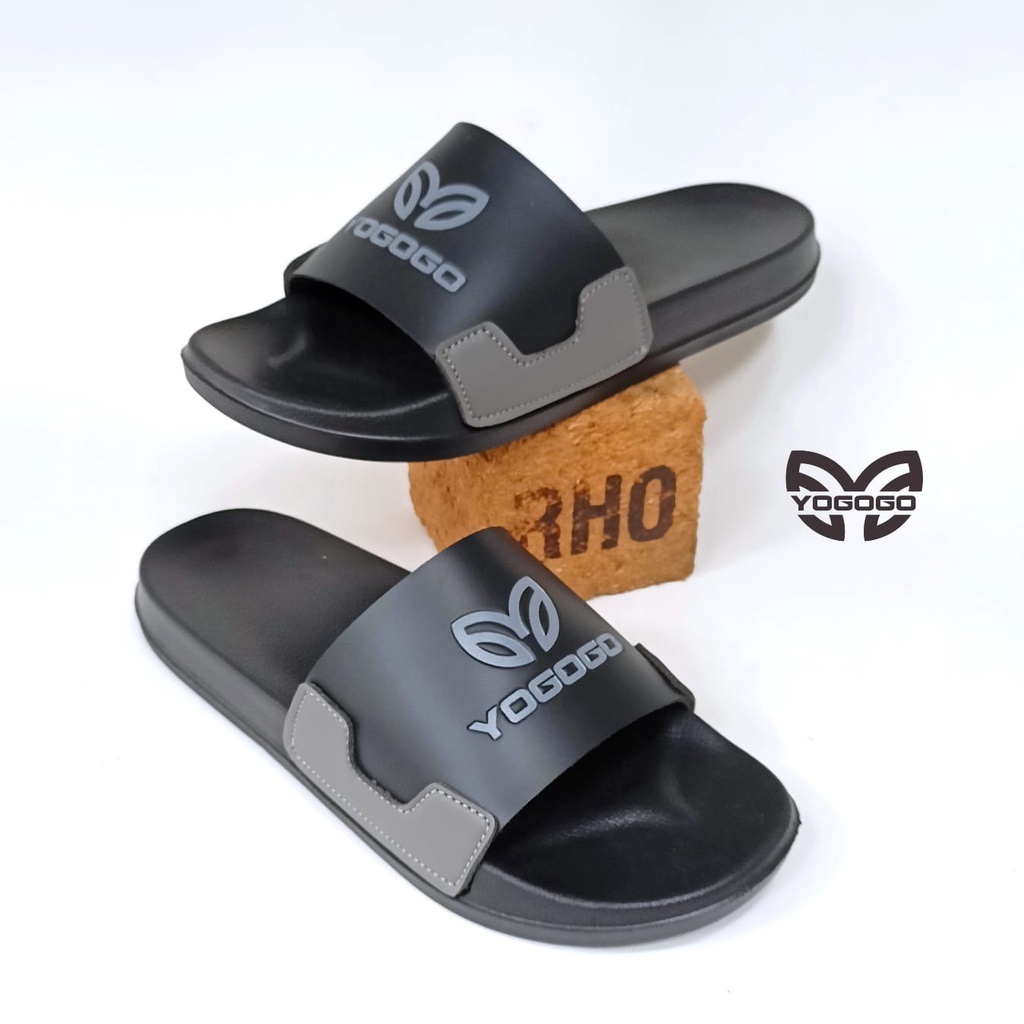 Sandal Slide Sendal Selop flip flop Yogogo Pria dan Wanita size 39-43 ( TIDAK BERAT )