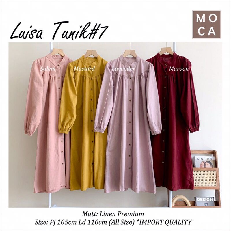 [COD][GRATIS ONGKIR][BIGSALE] BAJU LUISA TUNIK BY MOCA