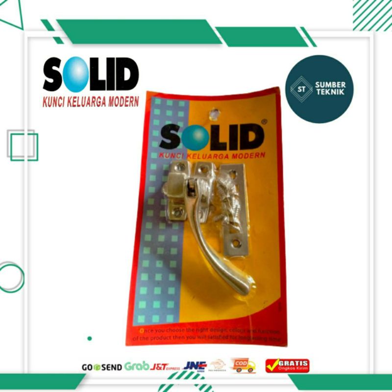Kunci / Tarikan / Handle / Rambuncis Gagang Jendela SOLID RMB 616 GP