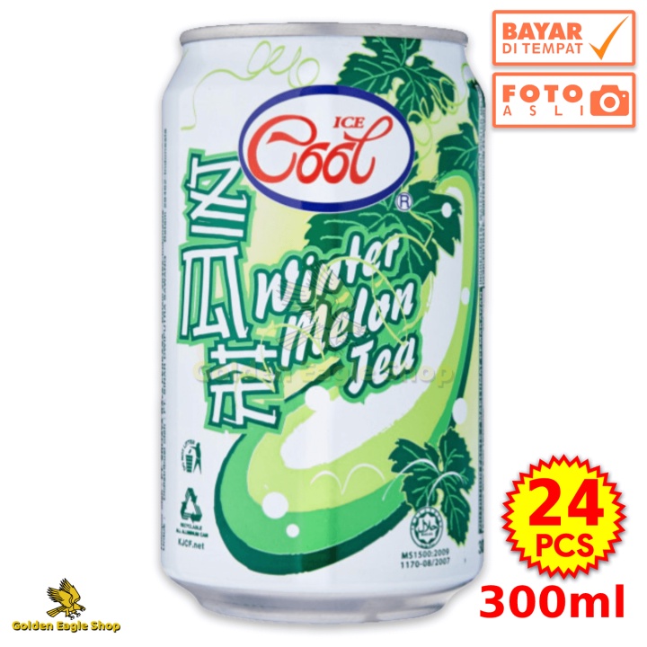 

[24 Kaleng] Minuman Kaleng Ice Cool Winter Melon, Soursoup, Soya Tea (24 x 300 mL) 300 mL Murah