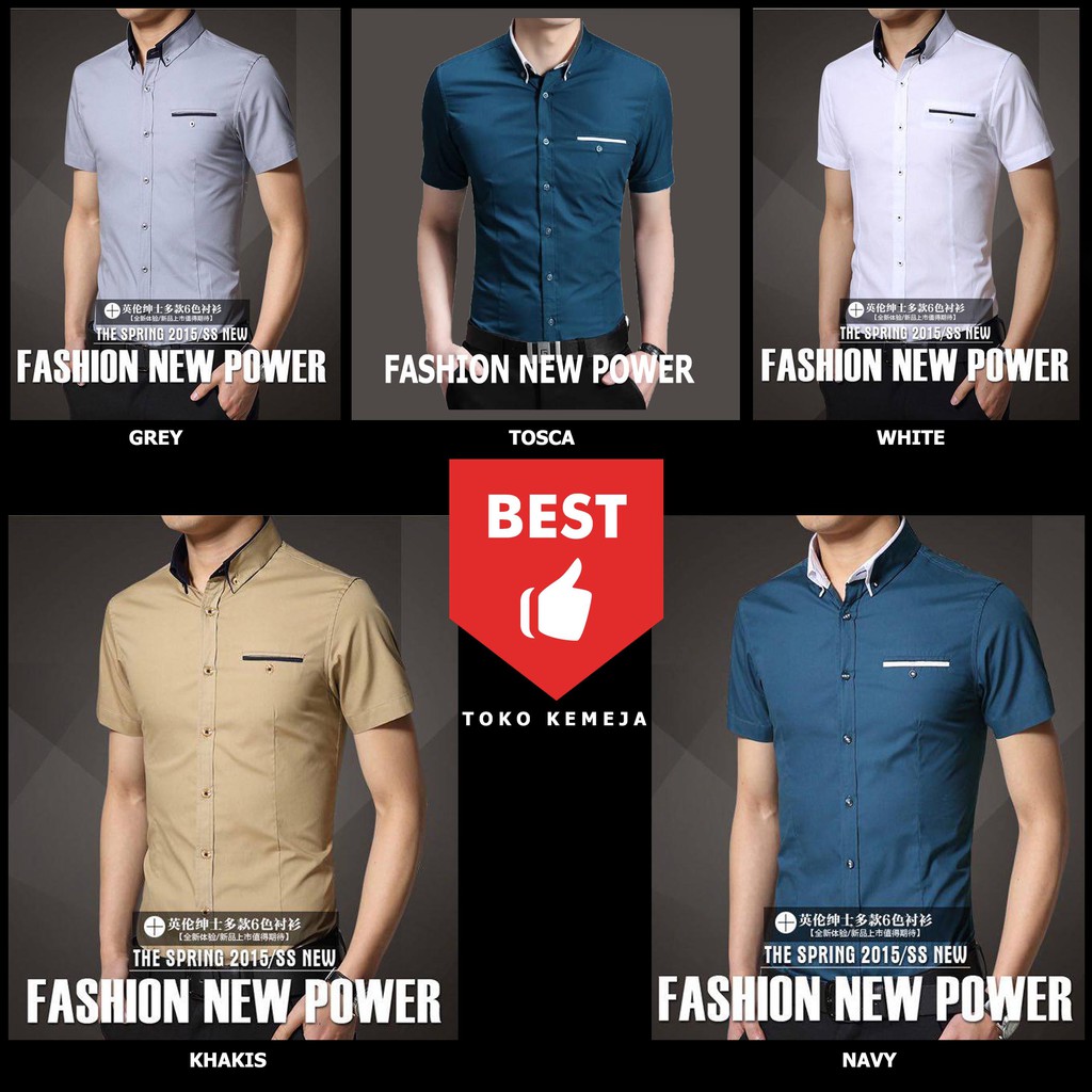 Kemeja Pria Slim -tommy- Kemeja Polos Pria Kemeja Polos Kemeja Pria Terbaru Murah  Kemeja Kerja