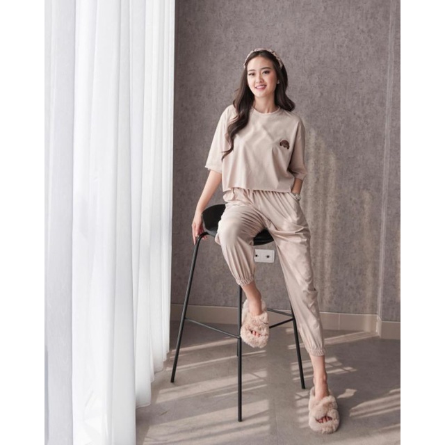 COCO - POODY SET - Celana Panjang - Setelan Wanita - Homewear - Pakaian Wanita - Piyama Wanita - Dailywear - Set Wanita