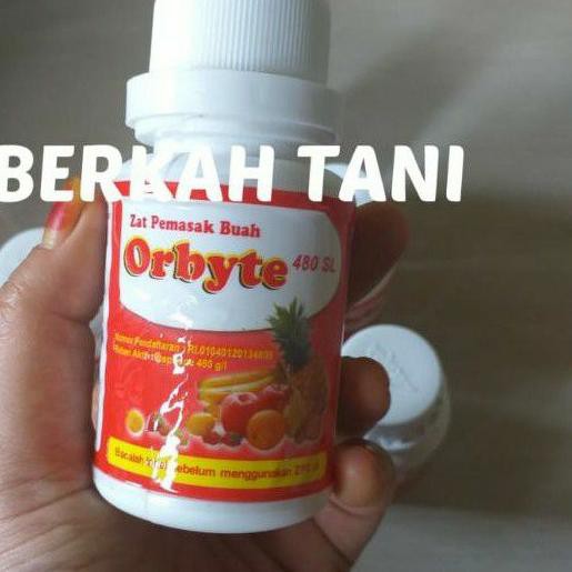 4.4*Terlaris* zat pemasak buah karbit cair orbit / obat pematang buah pisang Orbyte 480sl 100ml / ka