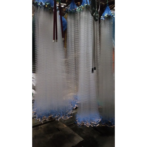 Jaring Ikan Lubang 4 in Panjang 50m tinggi 2,5m