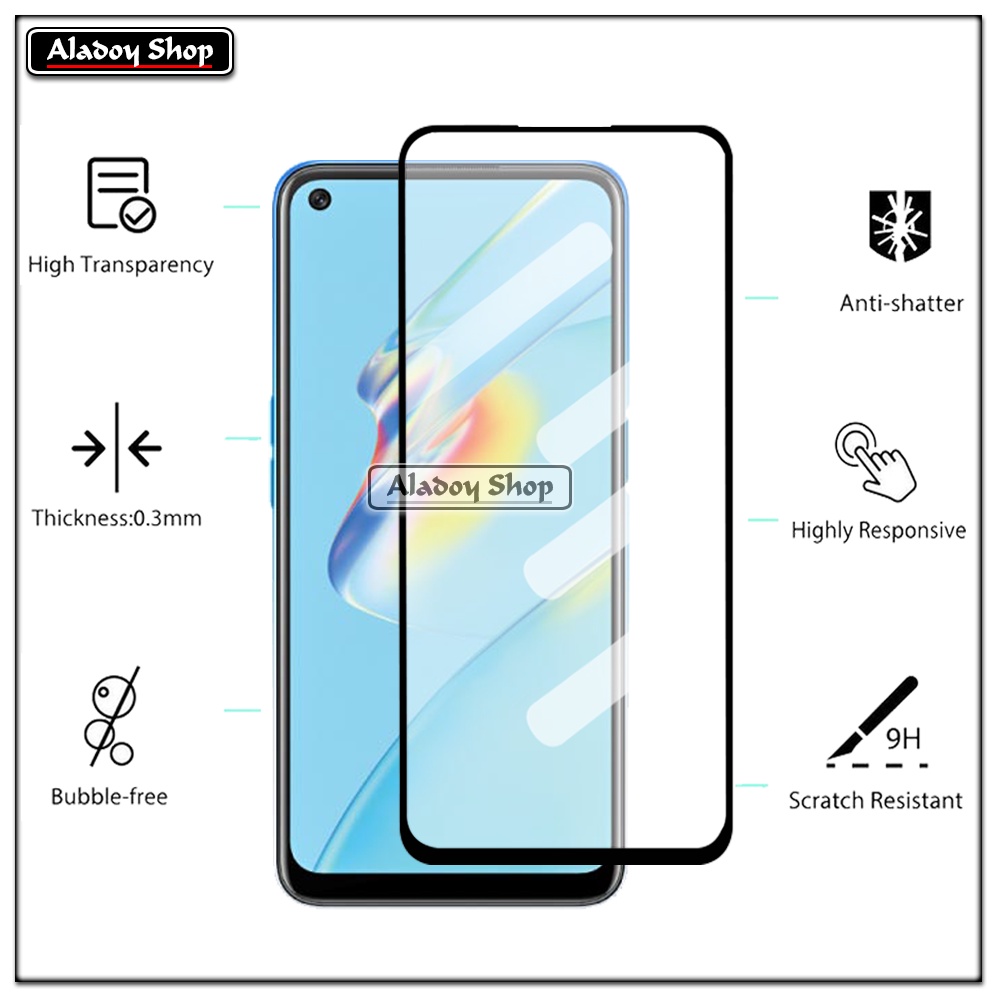 PAKET 2 IN 1 Case Oppo A54 Armor Fusion Transparent Prmium Casing Free Tempered Glass